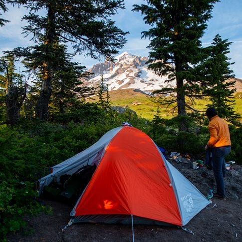 campsite at mount hood